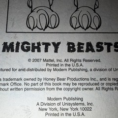 2007 Imaginext Dinosaurs Mighty Beasts Super Coloring Book
