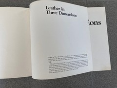 LEATHER IN THREE DIMENSIONS BOOK By Rex Lingwood 1980 Instructions Art Design