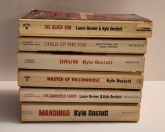 Vtg Lot of 6 Kyle Onstott/Lance Horner Paperbacks:Mandingo/Falconhurst/Black Sun