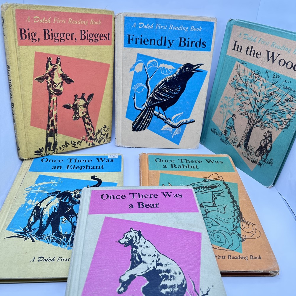 LOT OF 6 Dolch First Reading Books Garrard Publishing Company